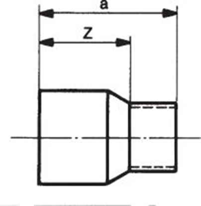 Attēls no Conex Łącznik redukcyjny serii 5000 18 x 15mm (5243018015000)