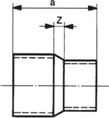 Attēls no Conex Łącznik redukcyjny serii 5000 28 x 15mm (5240028015000)