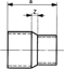 Attēls no Conex Łącznik redukcyjny serii 5000 28 x 15mm (5240028015000)