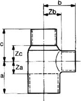 Picture of Conex Trójnik redukcyjny miedziany serii 5000 15 x 18 x 15 mm (5130015018015)