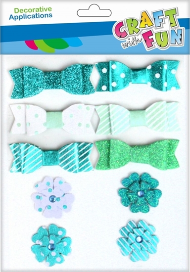 Изображение Craft with Fun CF OZDOBA DEK MATER KOKARD/KWI SPRZYL 10SZT NIEB