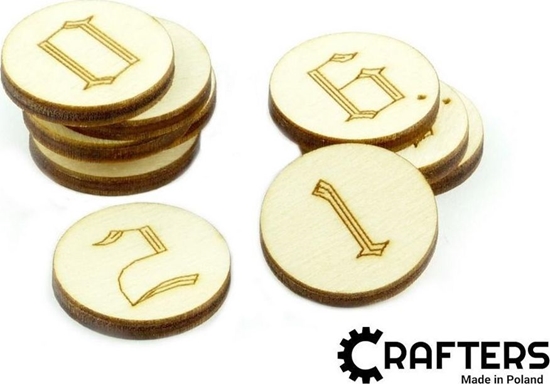 Picture of Crafters Crafters: Znaczniki drewniane - Cyfry (10)