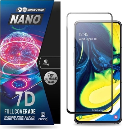 Изображение Crong Crong 7D Nano Flexible Glass - Szkło hybrydowe 9H na cały ekran Samsung Galaxy A80 / A90 uniwersalny