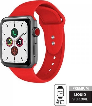 Изображение Crong Crong Liquid Band - Pasek Apple Watch 38/40 mm (czerwony)