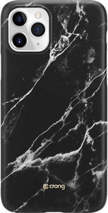 Изображение Crong Crong Marble Case etui ochronne na iPhone 11 Pro (czarny)