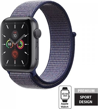 Attēls no Crong Crong Nylon Band - Pasek sportowy Apple Watch 42/44 mm (Midnight Blue)