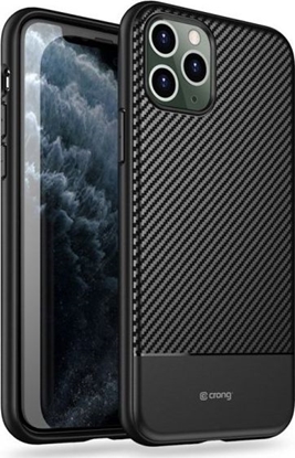 Изображение Crong Crong Prestige Carbon Cover Etui do iPhone 11 Pro (czarny)