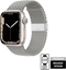 Picture of Crong Crong Wave Band Pleciony pasek do Apple Watch 38/40/41 mm (jasny szary)