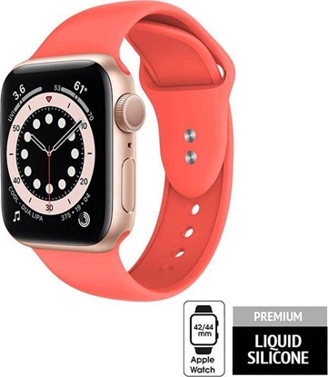 Изображение Crong Pasek Apple Watch 42/44mm koralowy