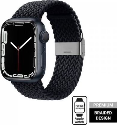 Изображение Crong Pasek pleciony Crong Wave Band do Apple Watch 42/44/45 mm grafitowy