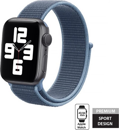 Изображение Crong Pasek sportowy Crong Nylon do Apple Watch 42/44mm (Ocean Blue)