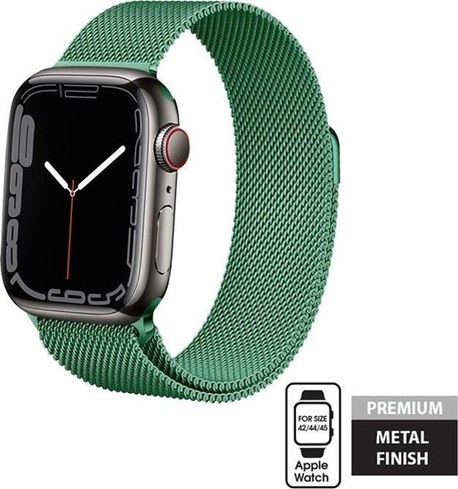 Изображение Crong Pasek ze stali nierdzewnej Crong Milano Steel do Apple Watch 42/44/45 mm zielony