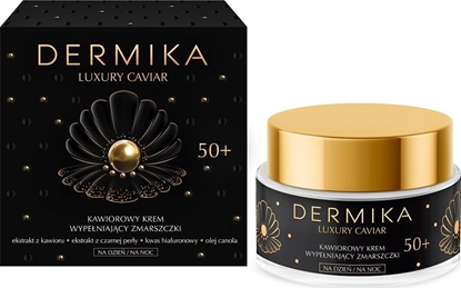 Attēls no Dermika Luxury Caviar 50+ kawiorowy krem wypełniający zmarszczki na dzień i noc 50ml