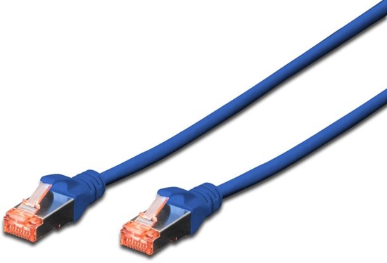 Изображение Digitus Patchcord CAT6, S-FTP, 0.25m, niebieski, 10 sztuk (DK-1644-0025-B-10)