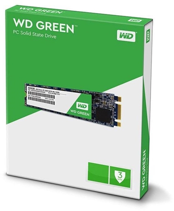 Attēls no WD Dysk Twardy SSD WD Green 240GB M.2 SATA 3.0 Read speed 545 MBytes/sec MTBF 1000000 hours WDS240G2G0B