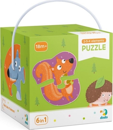 Изображение Dodo Puzzle 2-3-4 Zwierzęta leśne