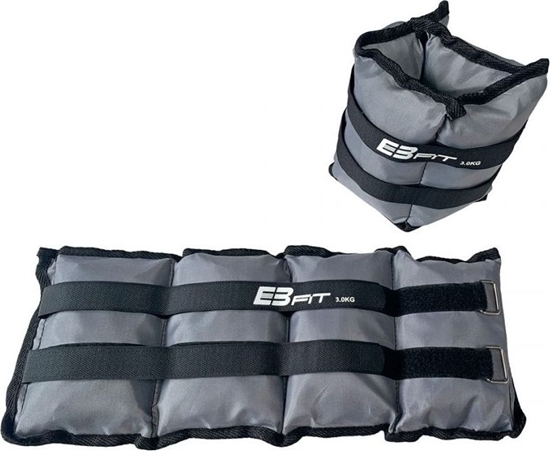 Изображение Eb Fit Obciażenie na przeguby EB FIT 2x3kg szare 1015026