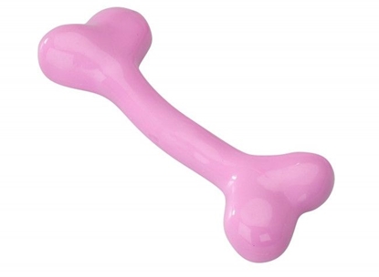 Attēls no EBI Zabawka Rubber Bone Różowa/Truskawka M 17.75cm