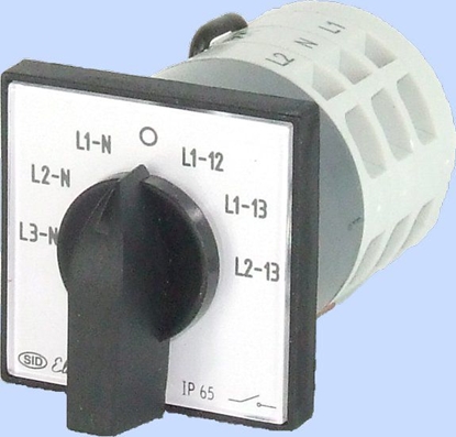 Picture of Elektromet Łącznik krzywkowy woltomierzowy 4P 12A IP65 (921282)