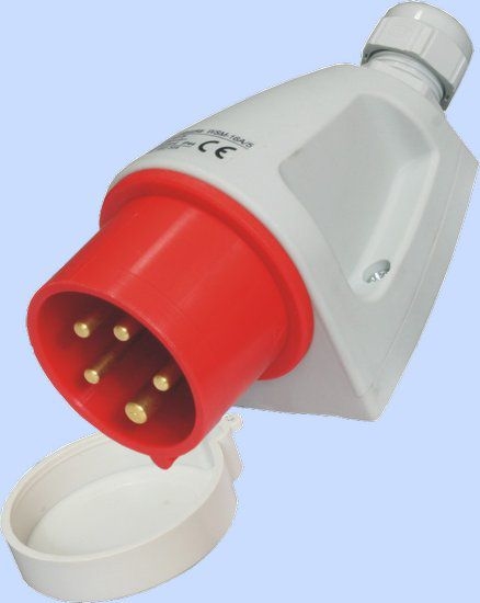 Picture of Elektromet Wtyczka stała czerwona 32A 400V IP44 (922065)