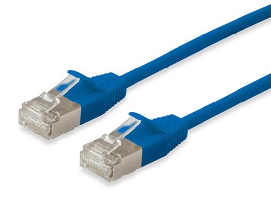 Picture of Equip Cat.6A F/FTP Slim Patch Cable, 15m, Blue