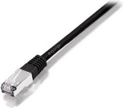 Attēls no Equip Cat.6A Platinum S/FTP Patch Cable, 0.5m, Black