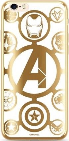 Изображение ERT CASE ETUI CHROME MARVEL AVENGERS 007 IPHONE XS MAX ZŁOTY standard