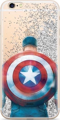 Изображение ERT ETUI PŁYNNY BROKAT MARVEL KAPITAN AMERYKA 002 SAMSUNG GALAXY A10E standard