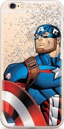 Attēls no ERT ETUI PŁYNNY BROKAT MARVEL KAPITAN AMERYKA 011 HUAWEI P20 LITE 2019 standard