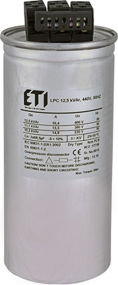 Изображение Eti-Polam Kondensator CP LPC 12.5 kVAr 440V 50Hz (004656761)