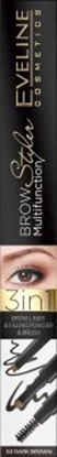 Изображение Eveline Brow Multifunction Styler Kredka do brwi 3w1 nr 02 Dark Brown 1szt