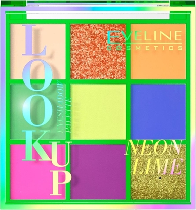 Изображение Eveline EVELINE_Look Up Neon Lime paleta 9 cieni do powiek 10,8g