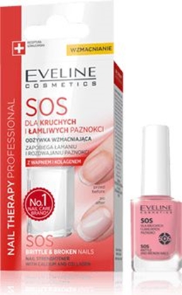 Изображение Eveline Nail Therapy Lakier odżywka SOS dla kruchych i łamliwych paznokci 12ml
