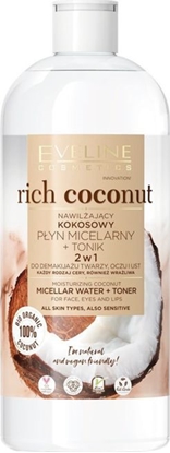 Attēls no Eveline Rich Coconut kokosowy płyn micelarny + tonik 2w1 500ml