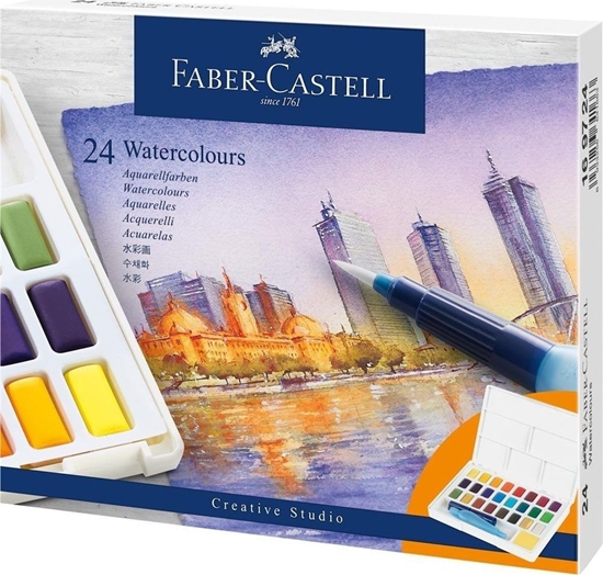 Изображение Faber-Castell Farby akwarelowe CS kostki 24 kol. FABER CASTELL