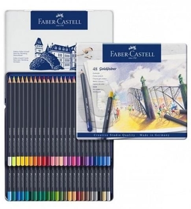 Attēls no Faber-Castell Kredki Goldfaber 48 kol. opak. metal (114748)