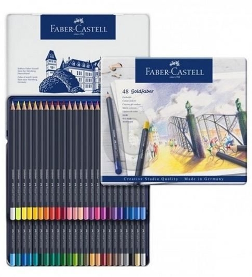 Picture of Faber-Castell Kredki Goldfaber 48 kol. opak. metal (114748)