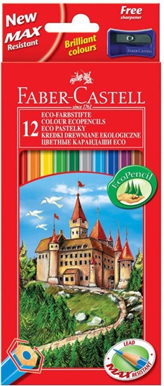 Picture of Faber-Castell Kredki ołówkowe 12 kolorów Zamek 120112LE