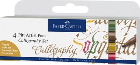 Изображение Faber-Castell Zestaw do kaligrafii 4 kolory