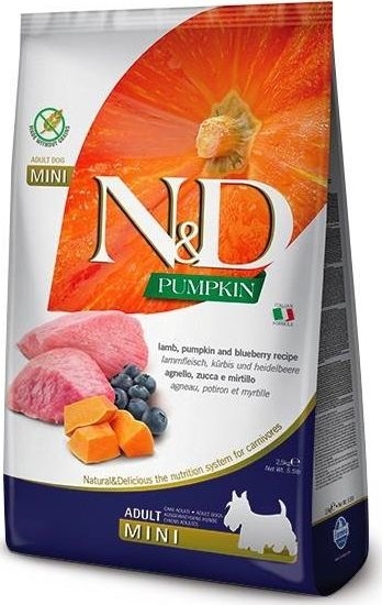 Picture of Farmina N&d gf pumpkin lamb&blueberry adult mini 7 kg