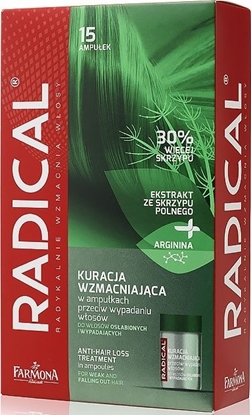 Attēls no Farmona Ampułki do włosów Radical Anti-Hair Loss Treatment przeciw wypadaniu 15x5ml