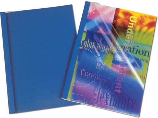 Picture of Fellowes 53171 binding cover A4 Plastic, PVC Blue, Transparent 100 pc(s)