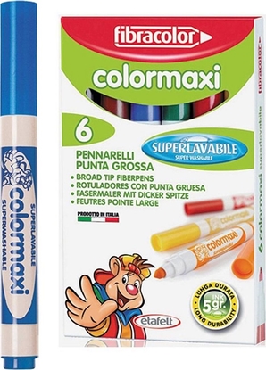 Изображение Fibracolor Mazaki Color Maxi 6 kolorów FIBRACOLOR