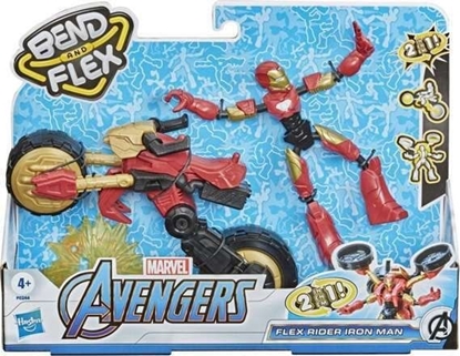 Attēls no Figurka Hasbro Avengers Bend and Flex - Iron Man i motocykl 2w1 (F0244)