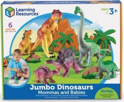 Изображение Figurka Learning Resources Jumbo Mamy i Dzieci - Dinozaury (LER0836)