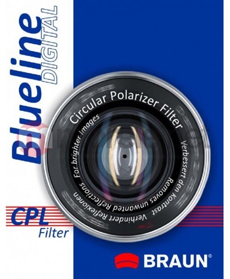 Изображение Filtr Braun Phototechnik Filtr foto Blueline CPL 43mm blucpl43