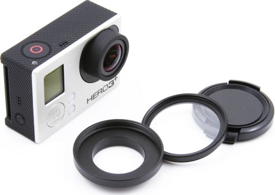 Picture of Xrec Zestaw ochronny 3w1 (Adapter 37mm / Filtr UV / Dekielek) do GoPro HERO 4 3+ 3