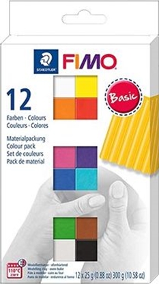 Изображение Fimo Masa plastyczna Basic 12 kolorów