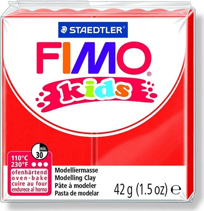 Attēls no Fimo Masa plastyczna termoutwardzalna Kids czerwona 42g