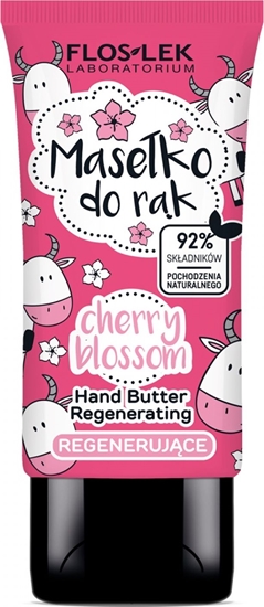 Изображение FLOSLEK Masełko do rąk regenerujące Cherry Bloosom 50 ml